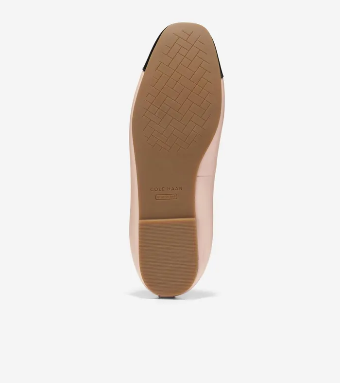 Women Yvette Ballet Flats Porcelainblack Patent Cole Haan Flats and SlipOns