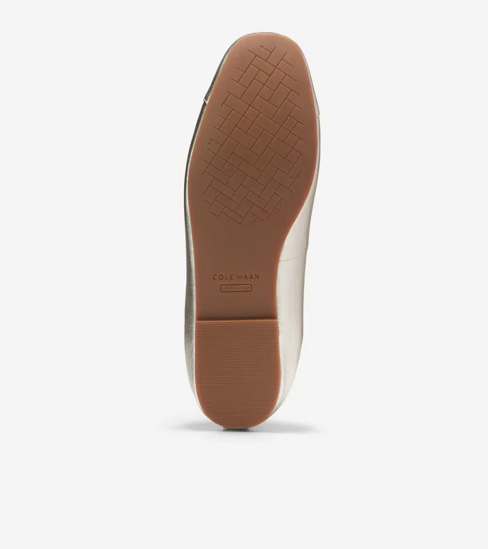 Women Yvette Ballet Flats Soft Gold Cole Haan Flats and SlipOns