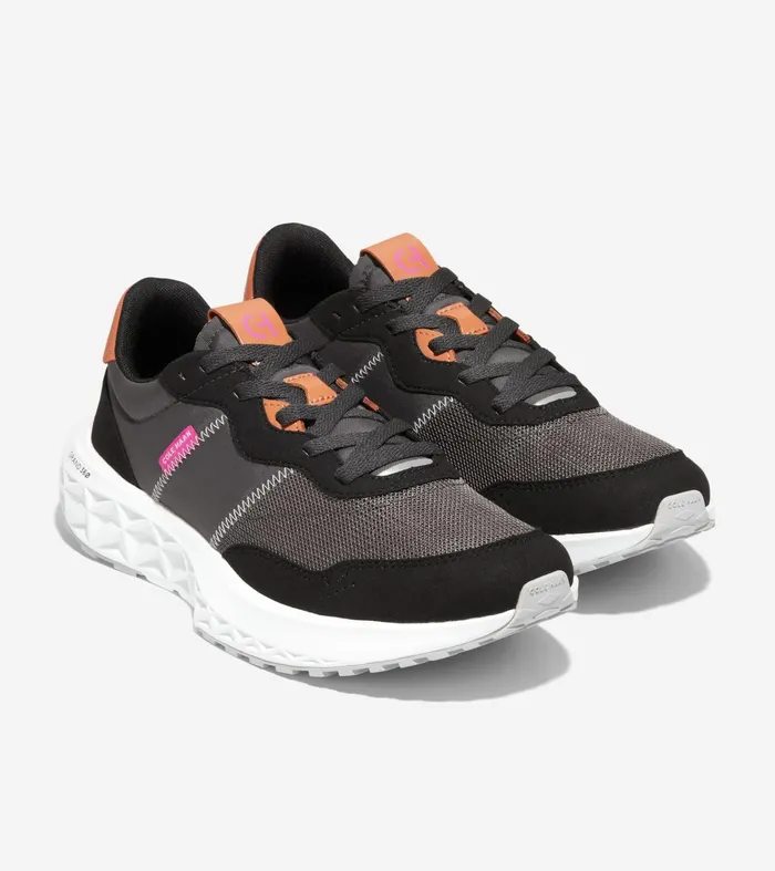 Women ZEROslashGRAND AllDay Running Shoe Blackpavement Grayoptic White Cole Haan Sneakers