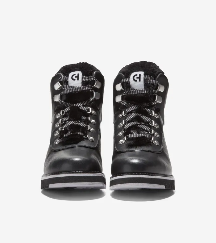 Women ZEROslashGRAND Explore Upstate Waterproof Hiker Boots Black Cole Haan Boots