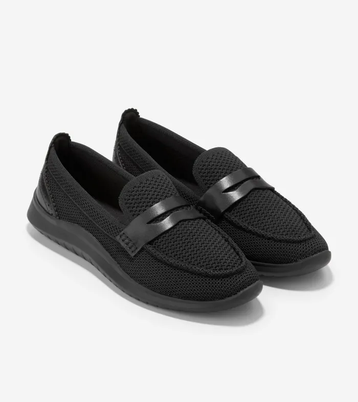 Women ZEROslashGRAND Meritt Loafers Black Stitchliteandtrade Cole Haan Loafers and Drivers