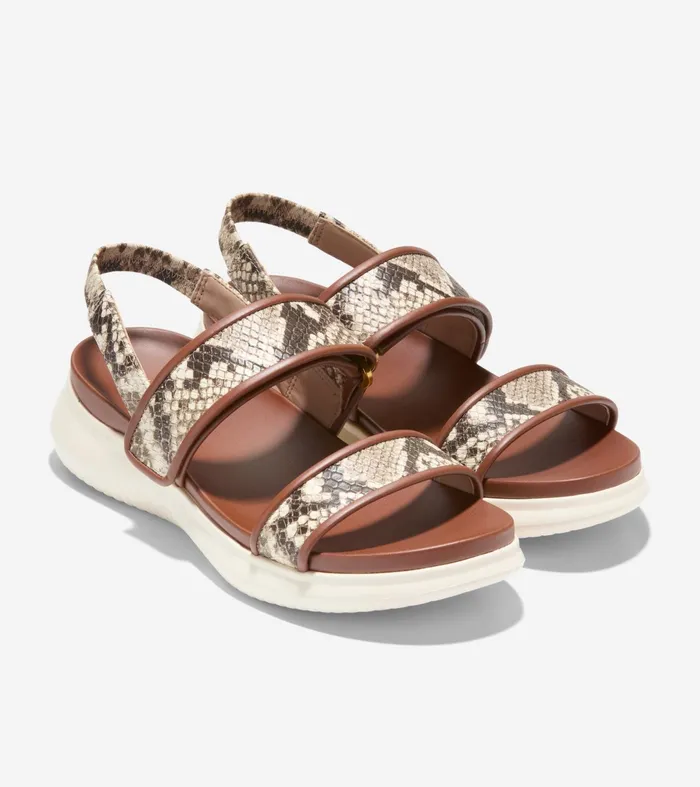 Women ZEROslashGRAND Meritt Sandals Sandollar Snake Printbirch Cole Haan Sandals