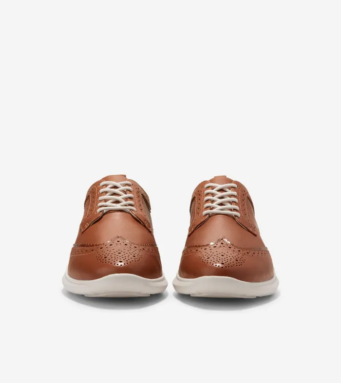 Women ZEROslashGRAND Meritt Wingtip Oxfords British Tan Cole Haan Oxfords