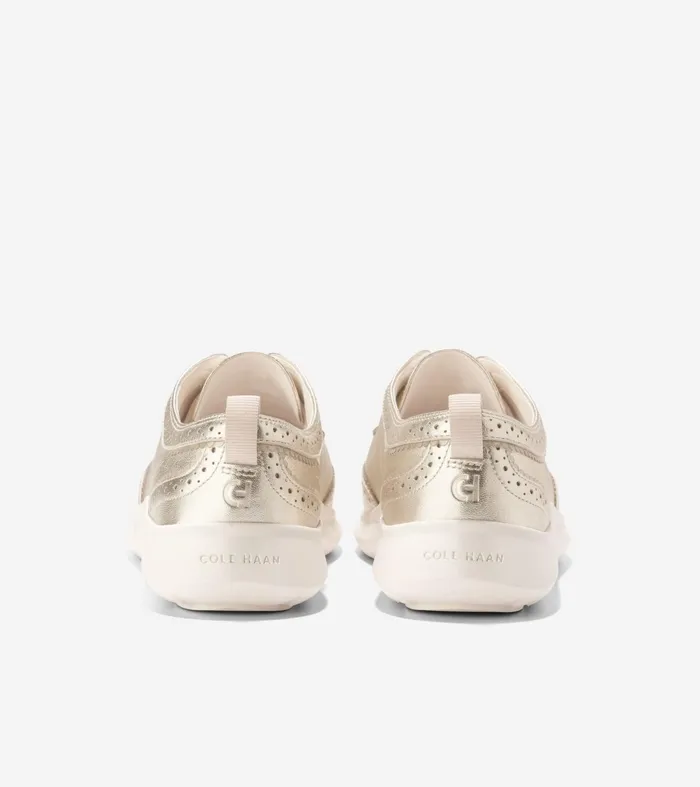 Women ZEROslashGRAND Merrit Wingtop Oxfords Gold Talcaivory Cole Haan Oxfords