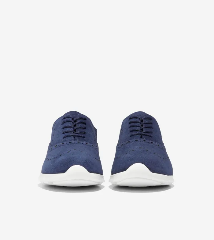 Women ZEROslashGRAND Wingtip Oxfords Evening Bluewhite Cole Haan Oxfords