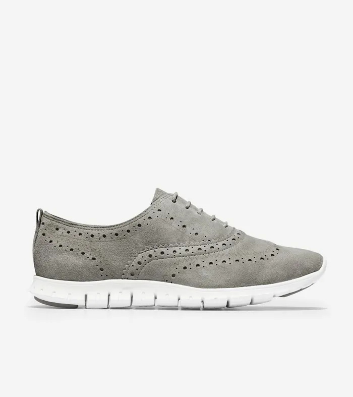 Women ZEROslashGRAND Wingtip Oxfords Ironstone Suedeoptic White Cole Haan Oxfords Women ZEROslashGRAND Wingtip Oxfords Ironstone Suedeoptic White Cole Haan Oxfords