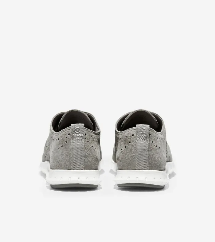 Women ZEROslashGRAND Wingtip Oxfords Ironstone Suedeoptic White Cole Haan Oxfords