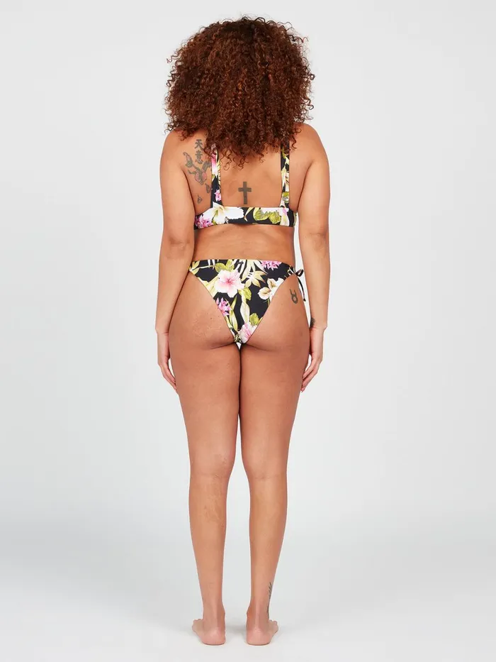 Womens Bikinis Volcom Shore Can Skimpy Bikini Bottom 8211 Black
