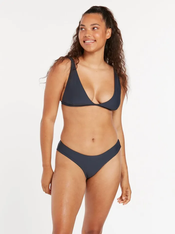 Womens Bikinis Volcom Simply Seamless Cheekini Bikini Bottom 8211 Midnight Blue