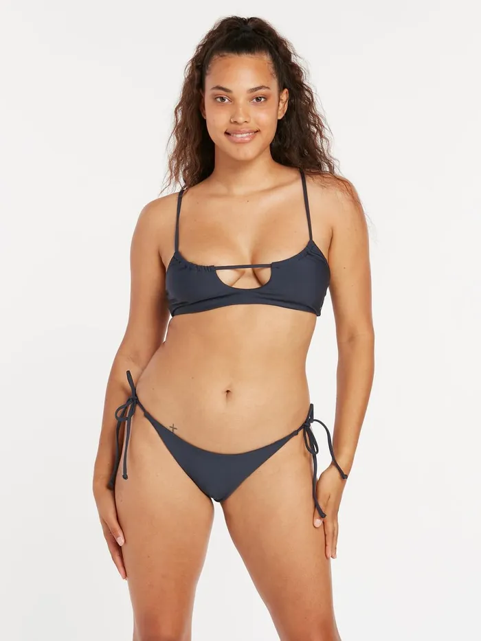 Womens Bikinis Volcom Simply Seamless Skimpy Bikini Bottom 8211 Midnight Blue