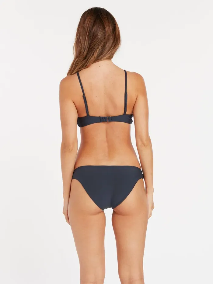 Womens Bikinis Volcom Simply Seamless V Neck Bikini Top 8211 Midnight Blue