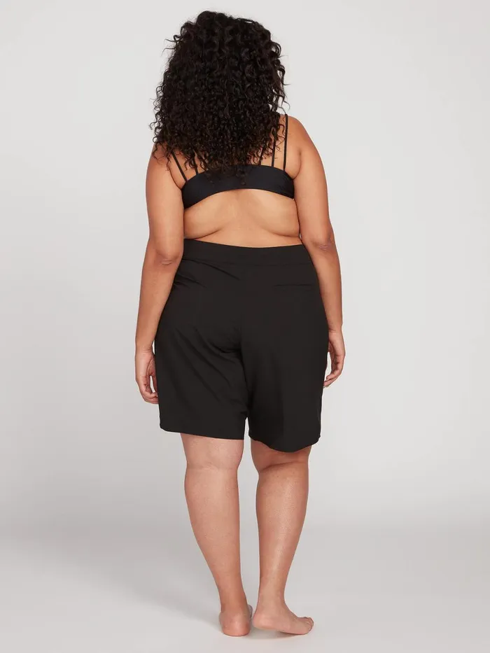 Womens Boardshorts Volcom Simply Solid 11034 Plus Size Boardshorts 8211 Black