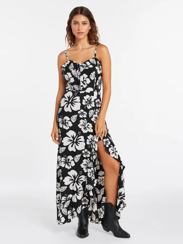 Womens Dresses Volcom Coco Ho Maxi Dress 8211 Black White