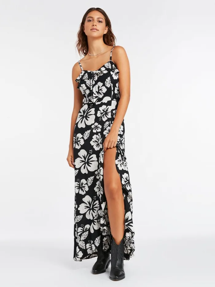 Womens Dresses Volcom Coco Ho Maxi Dress 8211 Black White