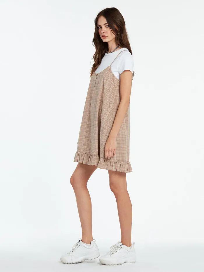 Womens Dresses Volcom Island Crush Dress 8211 Stone