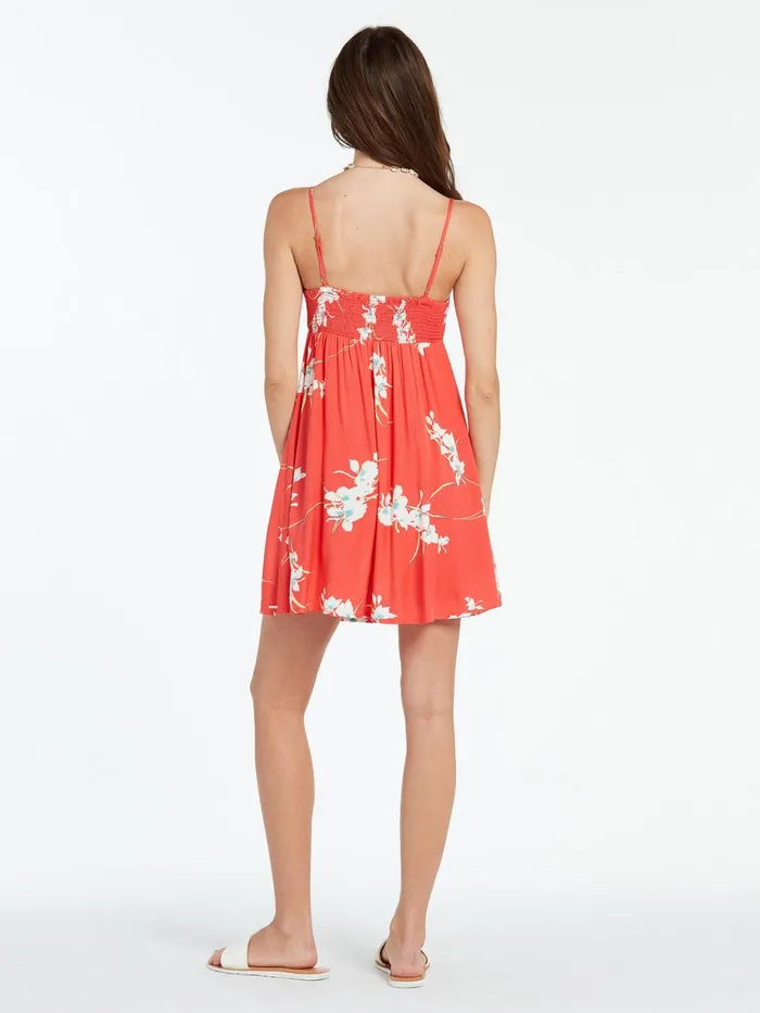 Womens Dresses Volcom Retro Resort Cami Dress 8211 Pistol Punch