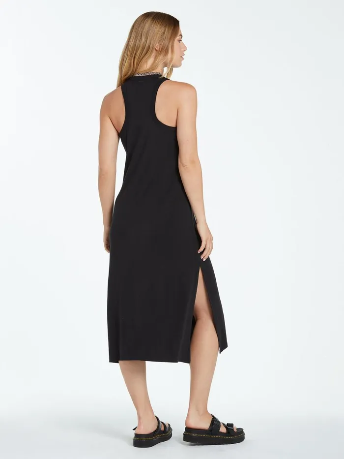 Womens Dresses Volcom Stonelight Midi Dress 8211 Black