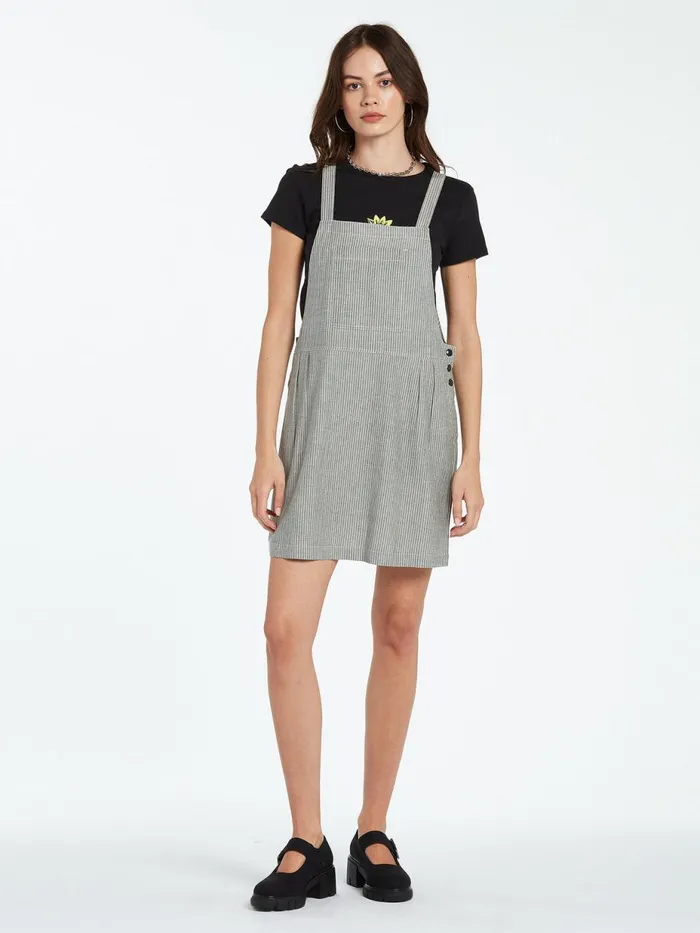 Womens Dresses Volcom Sunday Strut Dress 8211 Black White