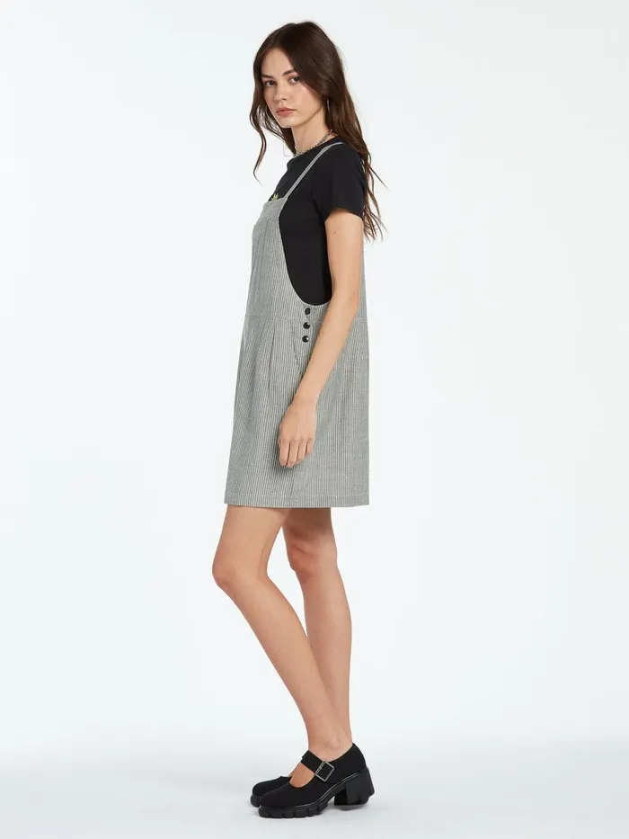 Womens Dresses Volcom Sunday Strut Dress 8211 Black White