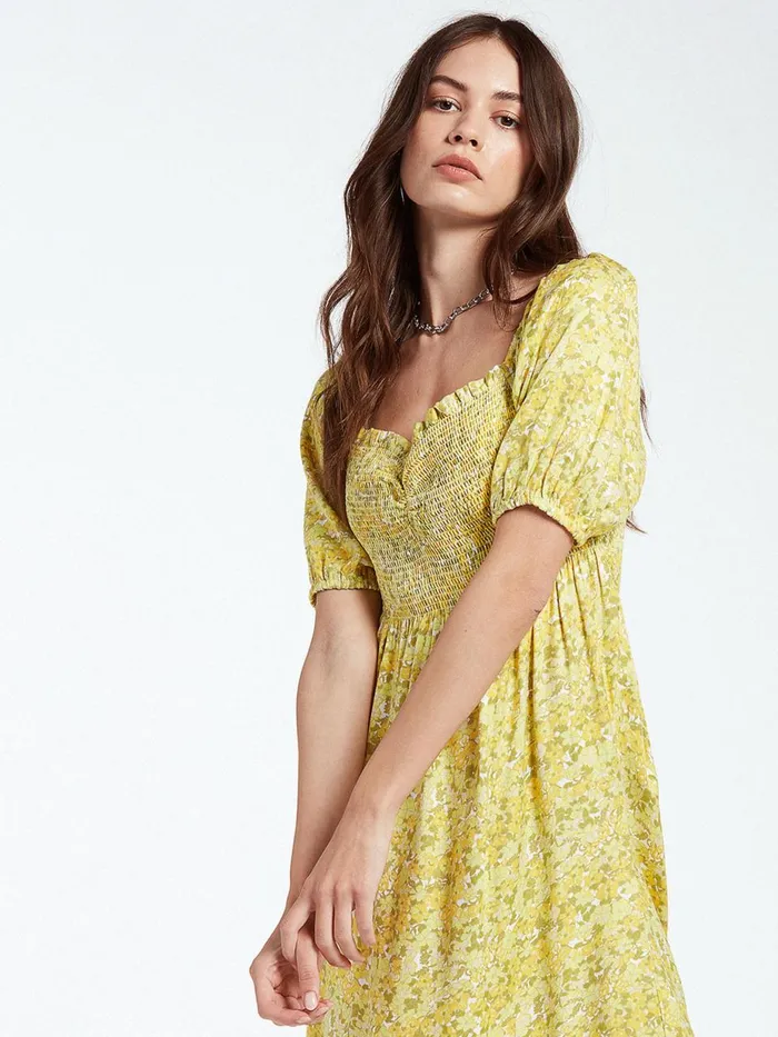 Womens Dresses Volcom Wanna Have Sun Dress 8211 Lime