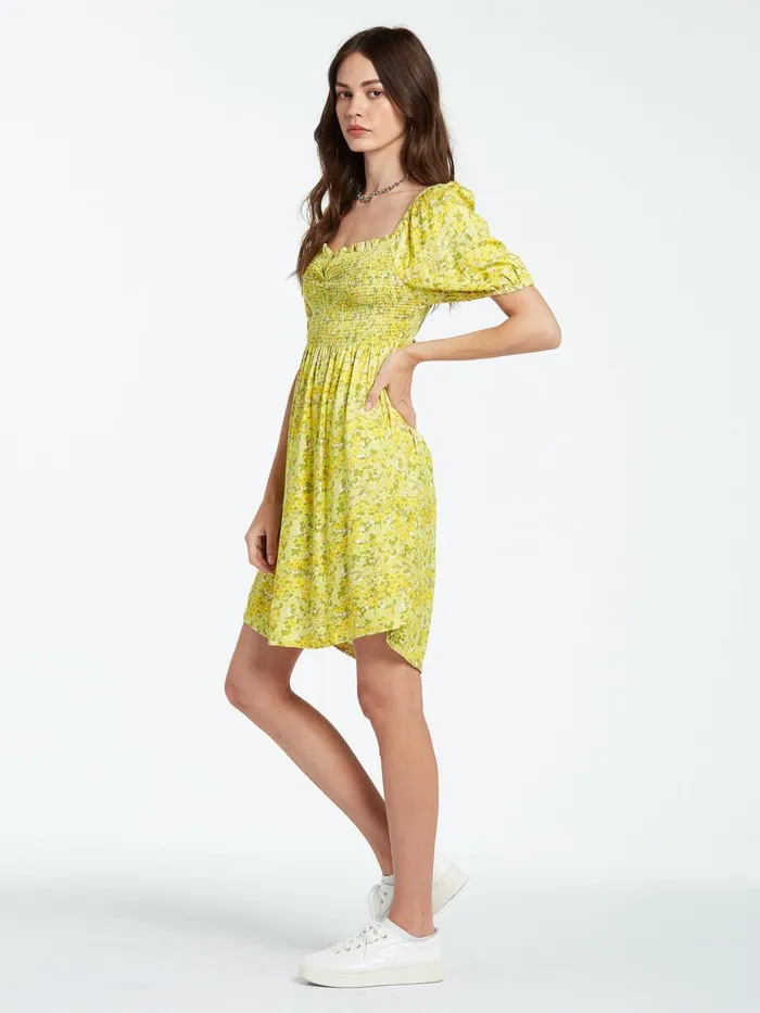 Womens Dresses Volcom Wanna Have Sun Dress 8211 Lime