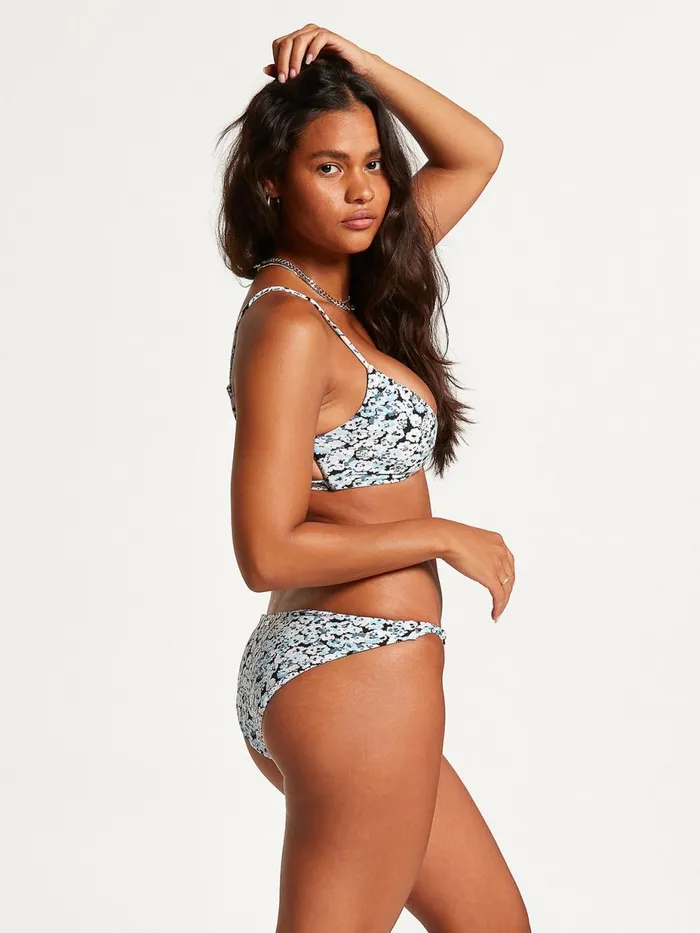 Womens EcoTrue Swim Volcom Bloom Generation Hipster Bikini Bottom 8211 Coastal Blue Womens EcoTrue Swim Volcom Bloom Generation Hipster Bikini Bottom 8211 Coastal Blue