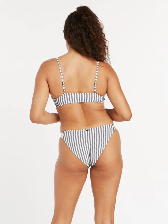 Womens EcoTrue Swim Volcom Drop A Line Hipster Bikini Bottom 8211 Black Combo
