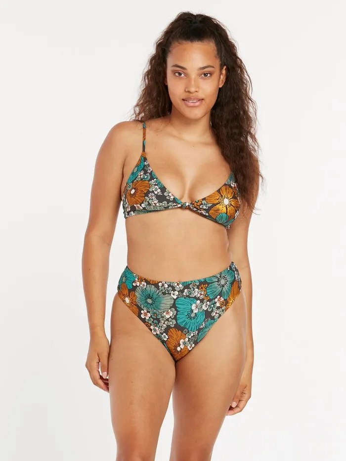 Womens EcoTrue Swim Volcom Nothing Bud Love Retro Bikini Bottom 8211 Jade
