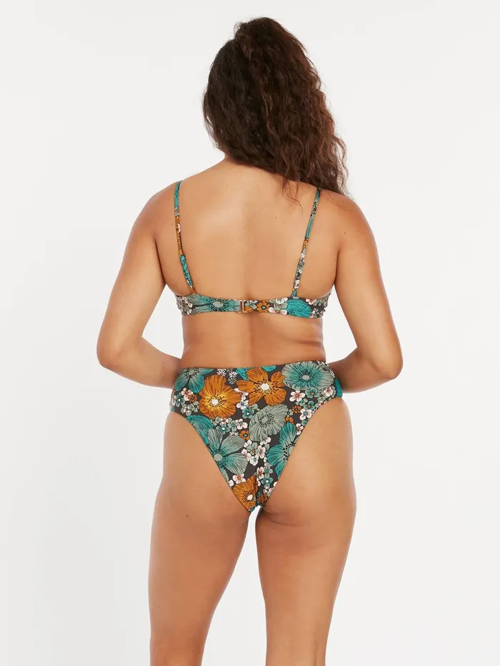 Womens EcoTrue Swim Volcom Nothing Bud Love Retro Bikini Bottom 8211 Jade