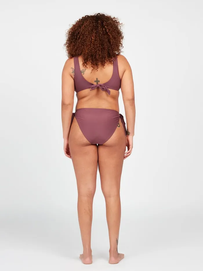 Womens EcoTrue Swim Volcom Simply Seamless Hipster Plus Size Bikini Bottom 8211 Eggplant