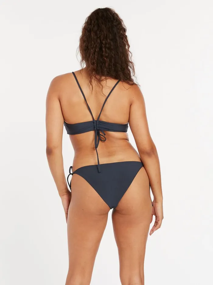 Womens EcoTrue Swim Volcom Simply Seamless Scoop Bikini Top 8211 Midnight Blue