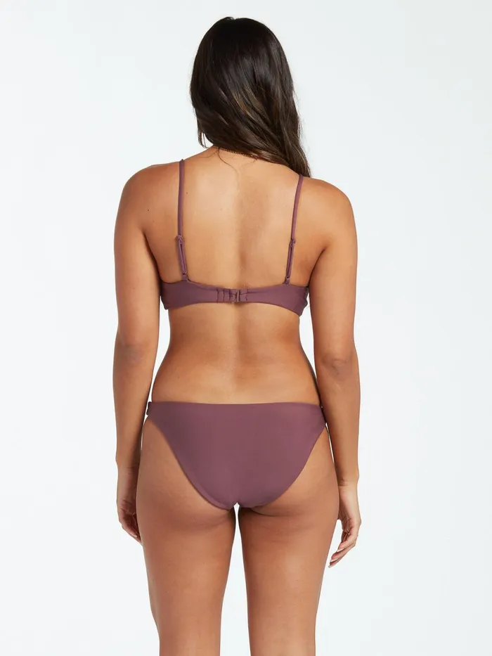 Womens EcoTrue Swim Volcom Simply Seamless V Neck Bikini Top 8211 Eggplant