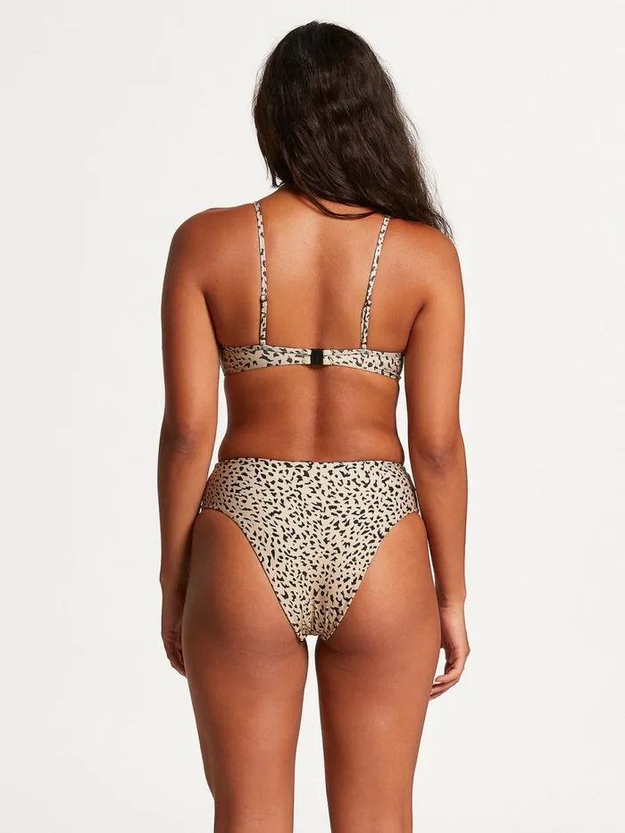 Womens EcoTrue Swim Volcom Ur An Animal Retro Bikini Bottom 8211 Multi