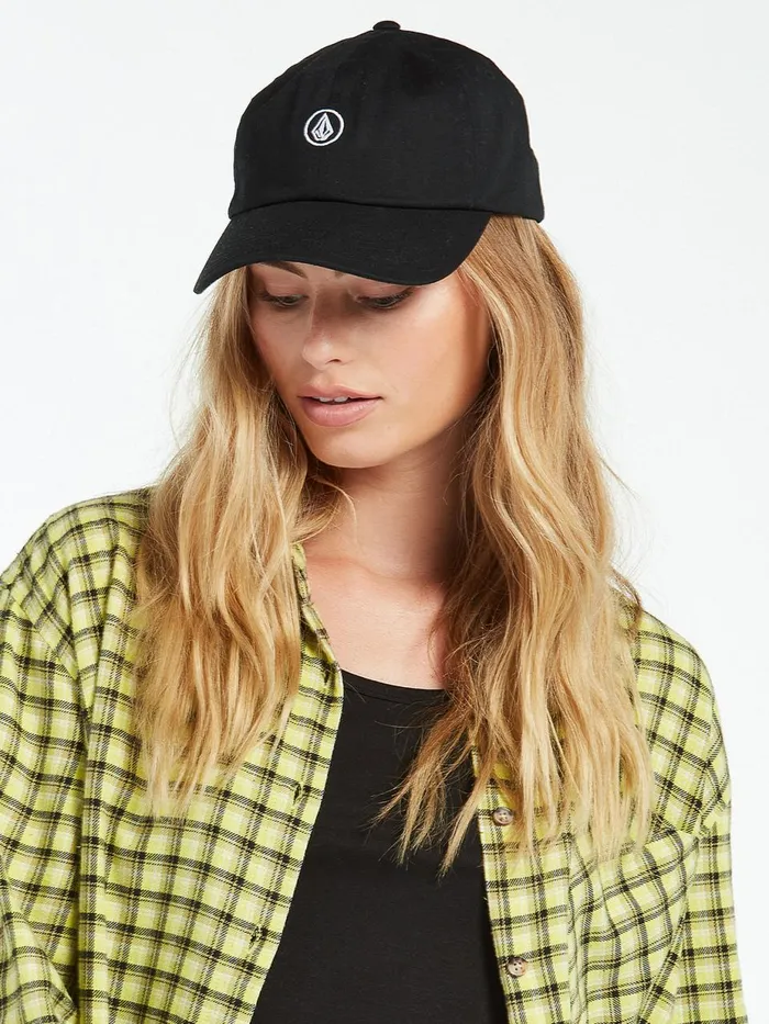 Womens Hats and Beanies Volcom Circle Stone Dad Hat 8211 Black