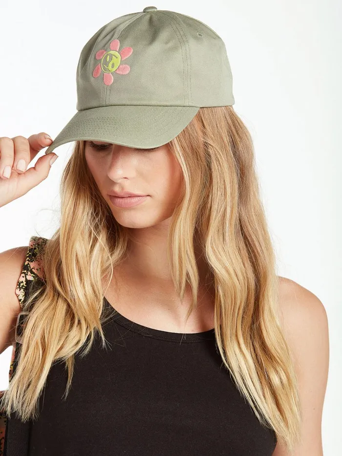 Womens Hats and Beanies Volcom Stone Wonder Dad Hat 8211 Light Army