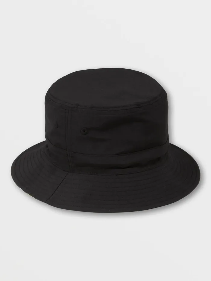 Womens Hats and Beanies Volcom Wild Streak Reversible Bucket Hat 8211 Black