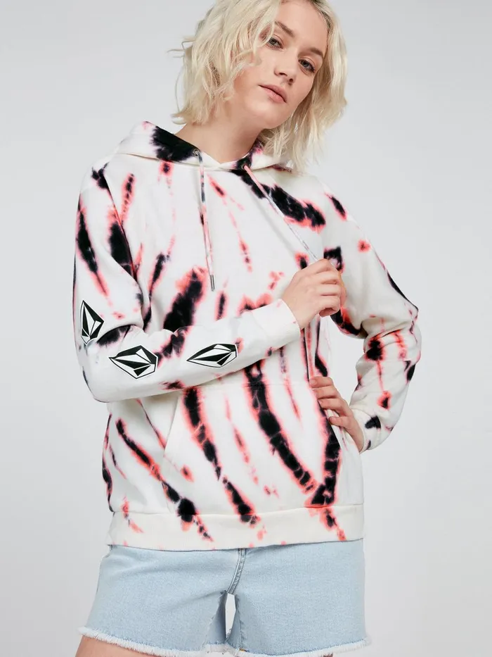 Womens Hoodies and Sweatshirts Volcom Iconic Stone Hoodie 8211 Black White