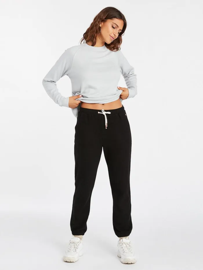 Womens Hoodies and Sweatshirts Volcom Lived In Lounge Crew 8211 Daze Grey