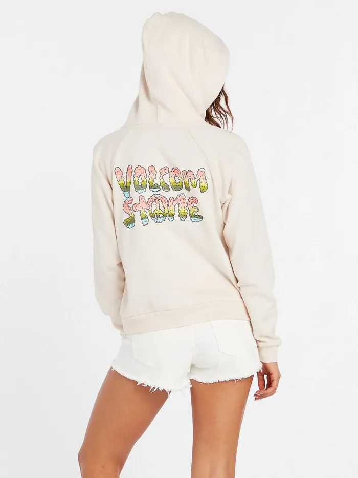 Womens Hoodies and Sweatshirts Volcom Truly Stokin Hoodie 8211 Sand Brown