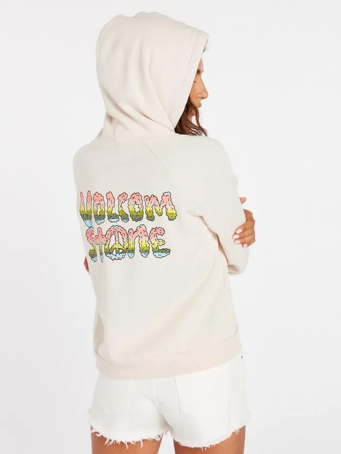 Womens Hoodies and Sweatshirts Volcom Truly Stokin Hoodie 8211 Sand Brown