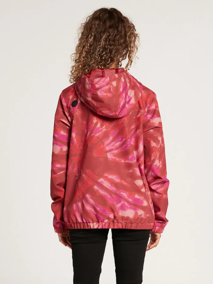 Womens Jackets Volcom Enemy Stone Windbreaker Jacket 8211 Auburn
