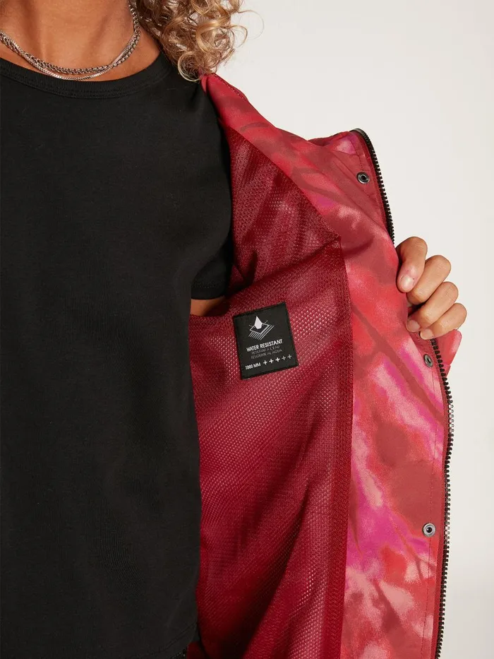 Womens Jackets Volcom Enemy Stone Windbreaker Jacket 8211 Auburn