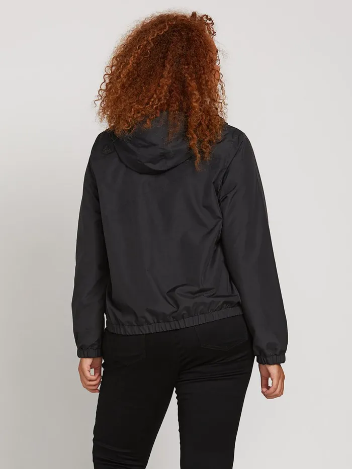 Womens Jackets Volcom Enemy Stone Windbreaker Jacket 8211 Black