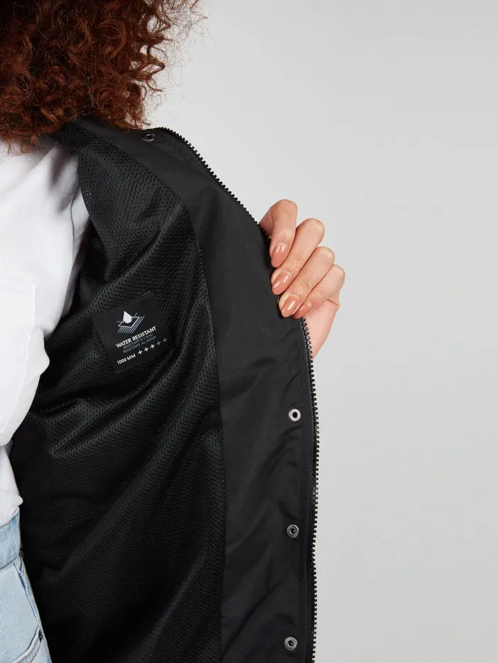 Womens Jackets Volcom Enemy Stone Windbreaker Plus Size 8211 Black