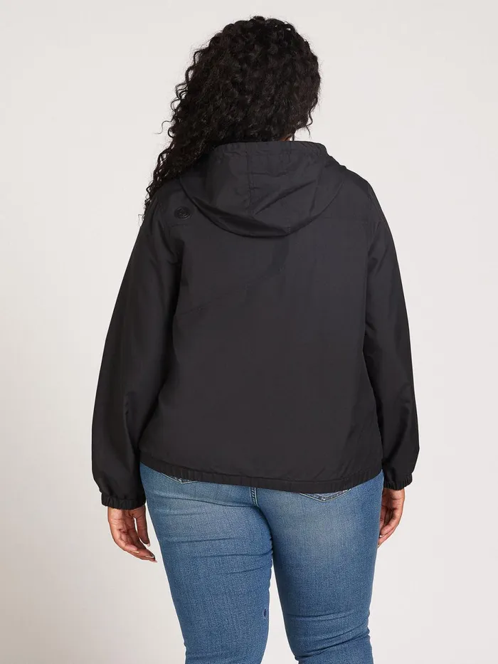 Womens Jackets Volcom Enemy Stone Windbreaker Plus Size 8211 Black