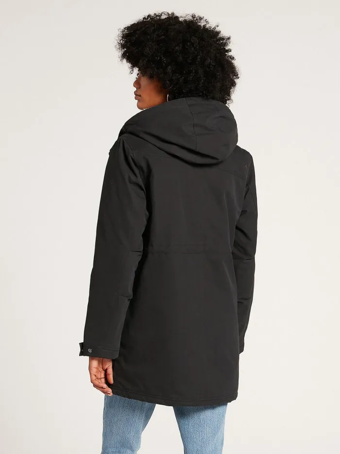 Womens Jackets Volcom Less Is More 5K Parka Jacket 8211 Black