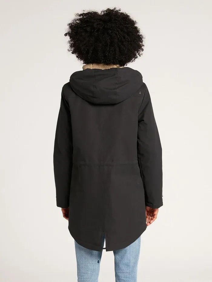 Womens Jackets Volcom Walk On By 5K Parka 8211 Black