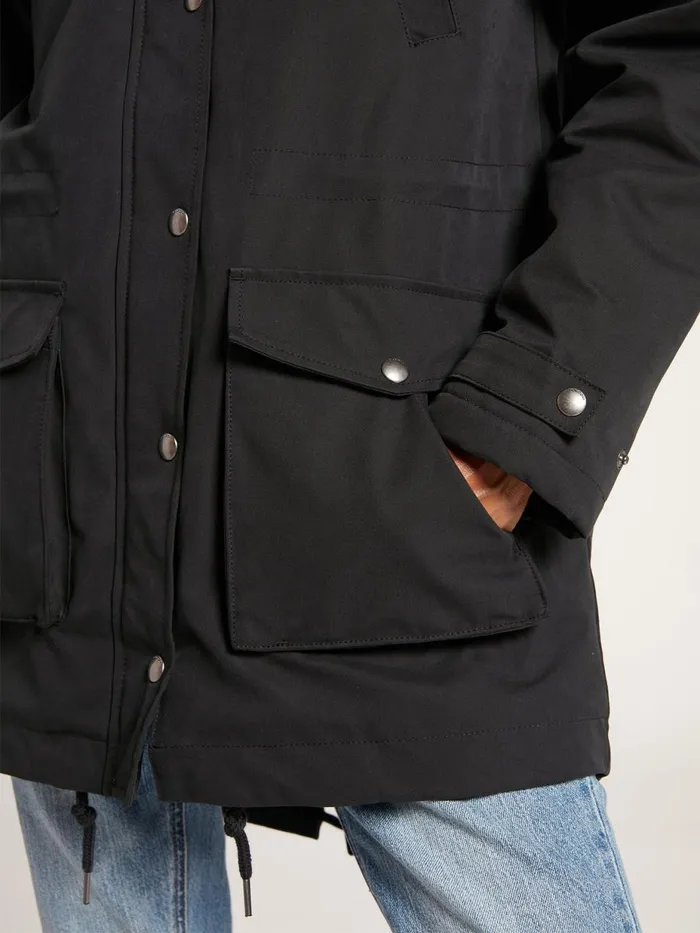 Womens Jackets Volcom Walk On By 5K Parka 8211 Black
