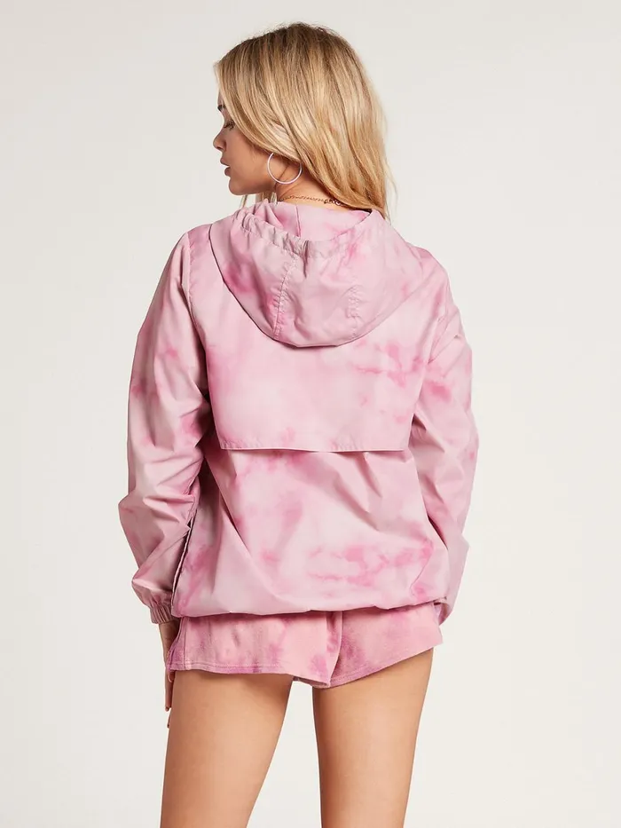 Womens Jackets Volcom Wind It Up Windbreaker Jacket 8211 Faded Mauve
