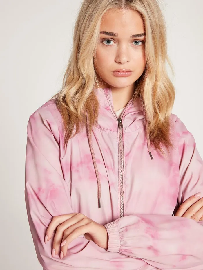Womens Jackets Volcom Wind It Up Windbreaker Jacket 8211 Faded Mauve